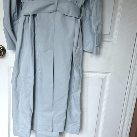 NWT Banana Republic  water resistant light blue  trench coat - Picture 5 of 9